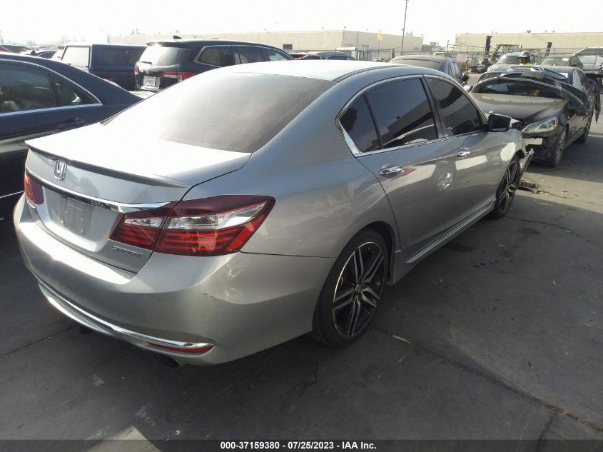 2016 HONDA ACCORD SEDAN SPORT - 1HGCR2F50GA245422