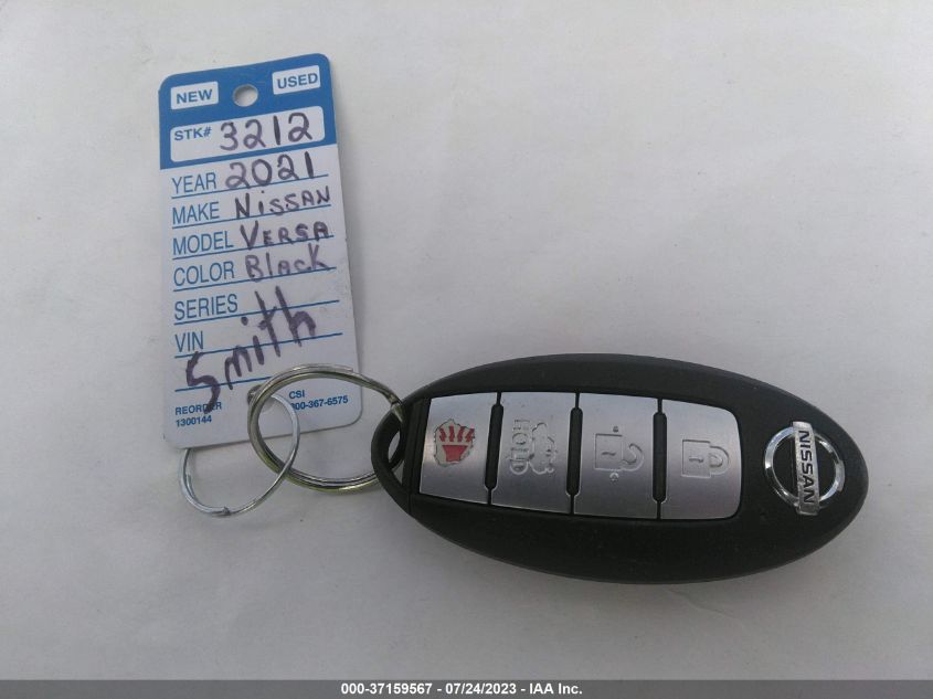 2021 NISSAN VERSA SV - 3N1CN8EV8ML805547
