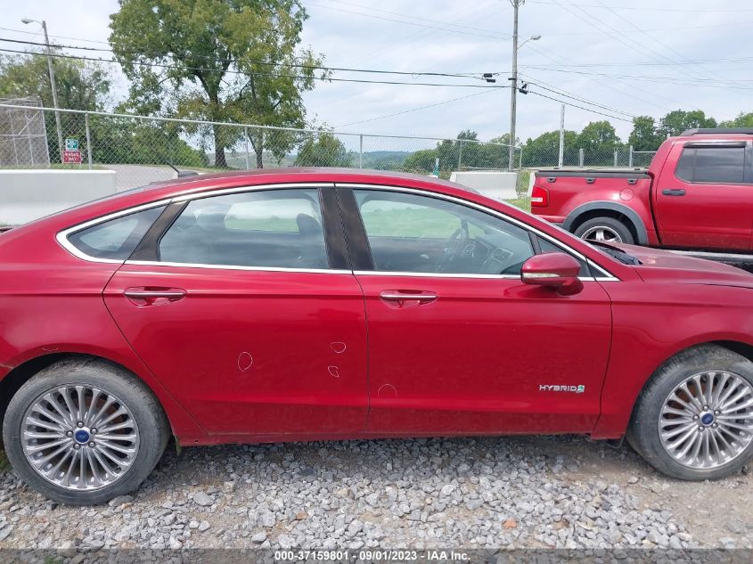 2014 FORD FUSION TITANIUM HYBRID 3FA6P0RU6ER386304