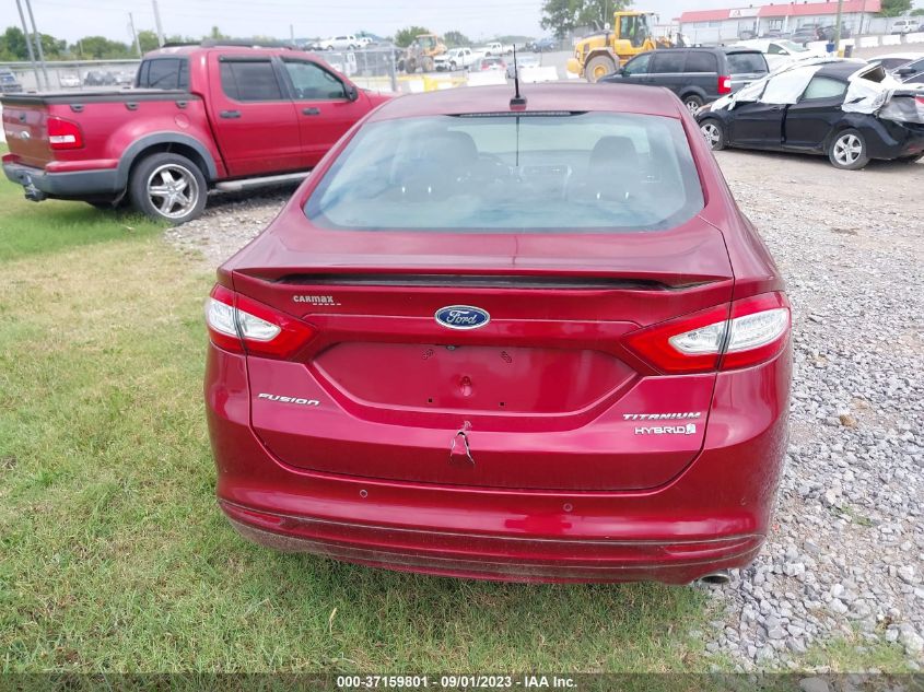 2014 FORD FUSION TITANIUM HYBRID 3FA6P0RU6ER386304