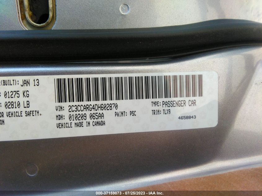 2013 CHRYSLER 300 - 2C3CCARG4DH602870