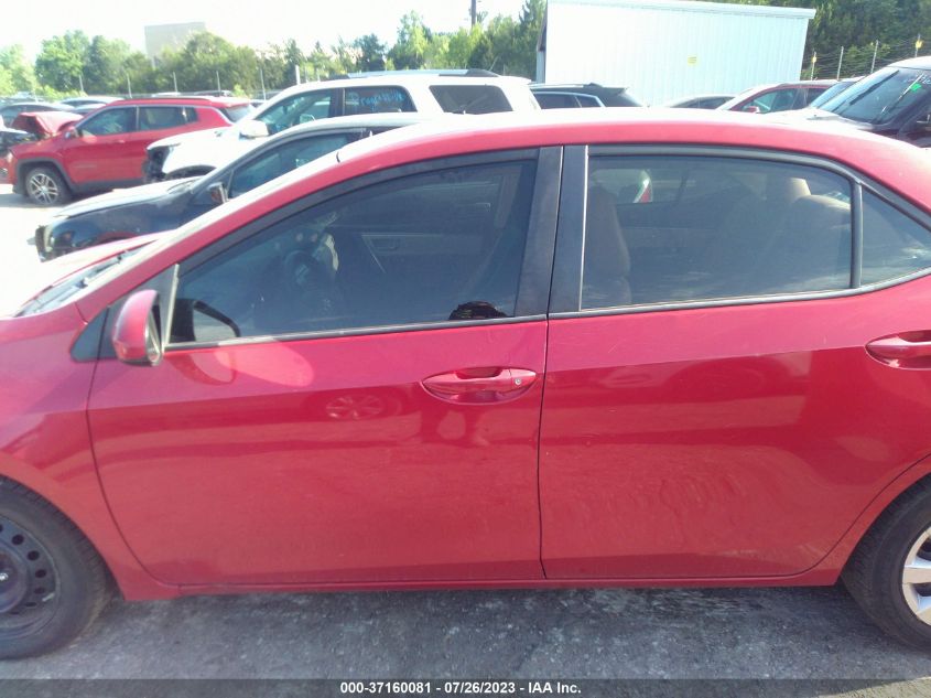 2015 TOYOTA COROLLA L/LE/S/S PLUS/LE PLUS - 5YFBURHEXFP349151