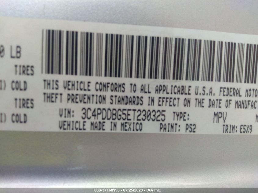 2014 DODGE JOURNEY SXT - 3C4PDDBG5ET230325