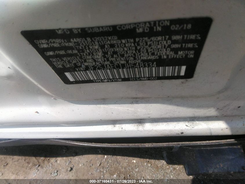 2018 SUBARU FORESTER 2.5I PREMIUM - JF2SJAEC1JH548334