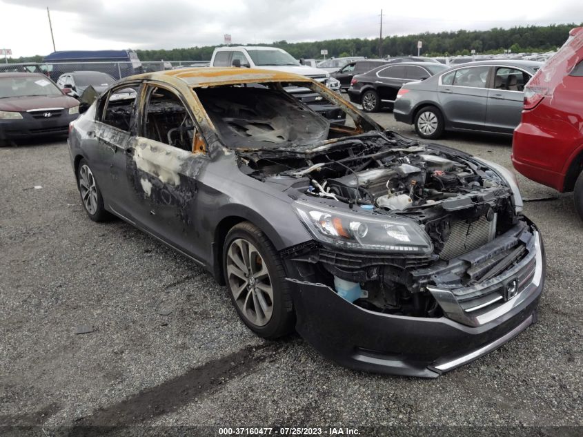 2015 HONDA ACCORD SEDAN SPORT - 1HGCR2F59FA244493