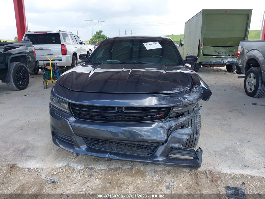 VIN 2C3CDXBG6KH653343 2019 DODGE CHARGER SXT