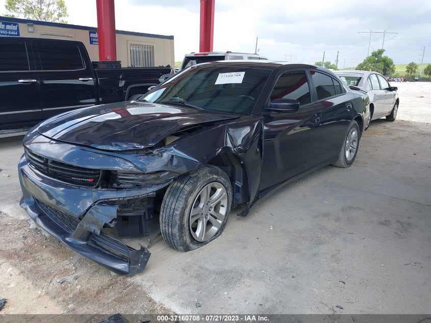 VIN 2C3CDXBG6KH653343 2019 DODGE CHARGER SXT