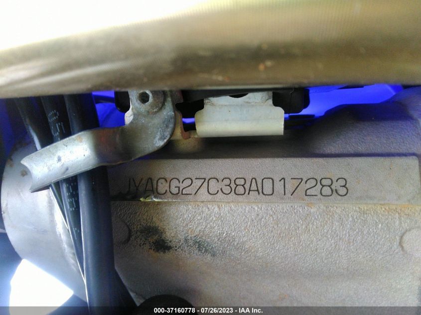 2008 YAMAHA YZ250 F JYACG27C38A017283