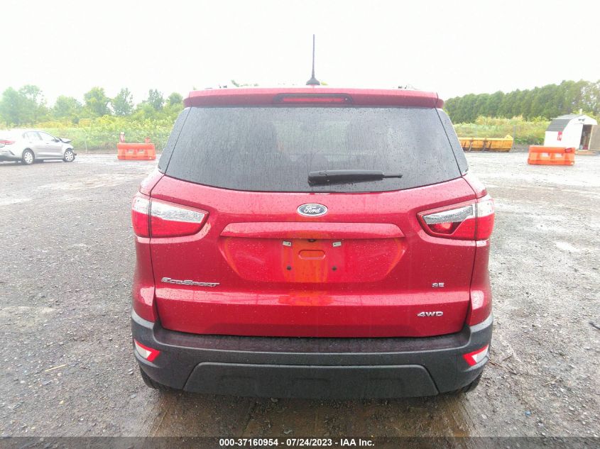 2020 FORD ECOSPORT SE - MAJ6S3GL0LC317940
