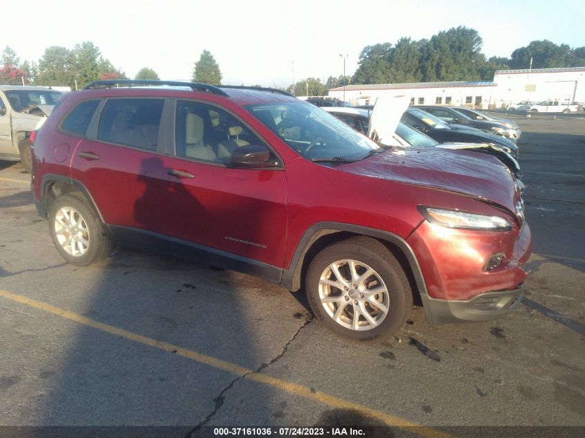 2016 JEEP CHEROKEE SPORT - 1C4PJLAB5GW222229