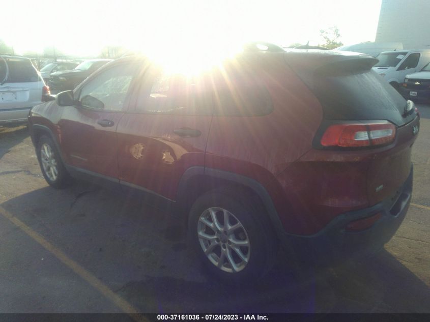 2016 JEEP CHEROKEE SPORT - 1C4PJLAB5GW222229
