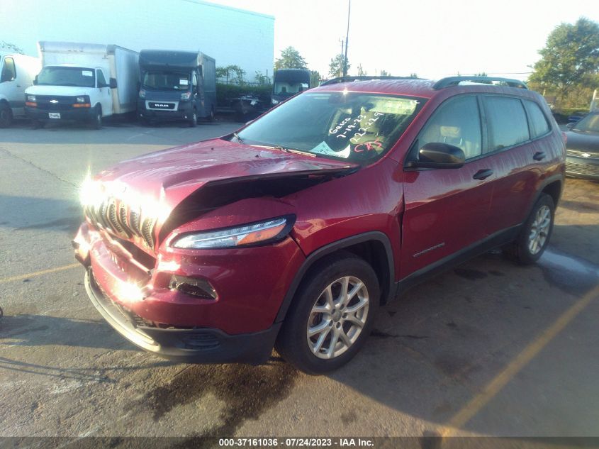 2016 JEEP CHEROKEE SPORT - 1C4PJLAB5GW222229
