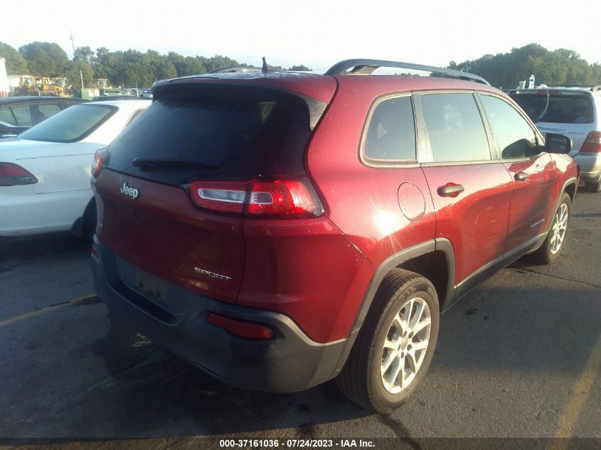 2016 JEEP CHEROKEE SPORT - 1C4PJLAB5GW222229