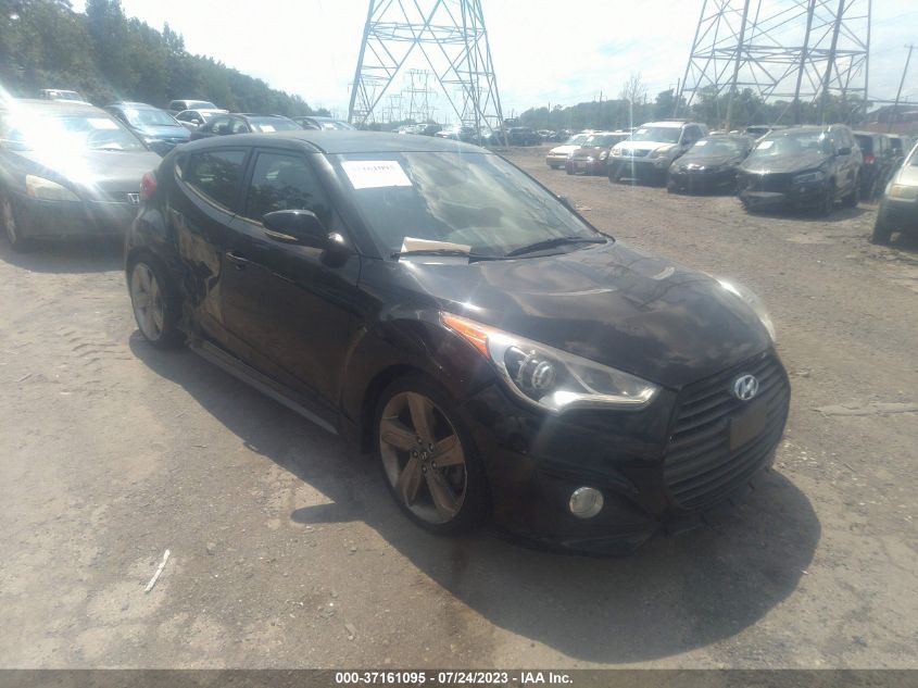 2013 HYUNDAI VELOSTER TURBO W/BLACK INT - KMHTC6AEXDU147552