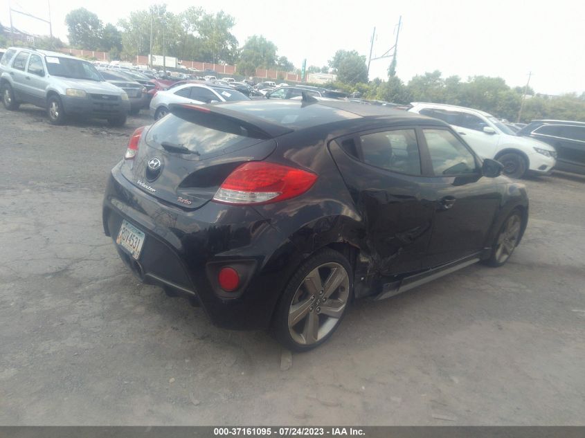 2013 HYUNDAI VELOSTER TURBO W/BLACK INT - KMHTC6AEXDU147552