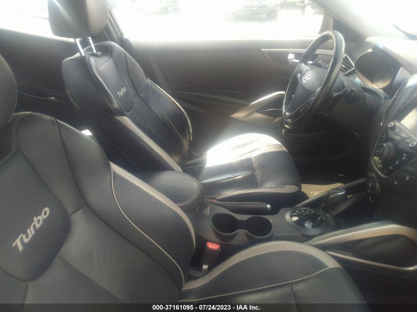 2013 HYUNDAI VELOSTER TURBO W/BLACK INT - KMHTC6AEXDU147552