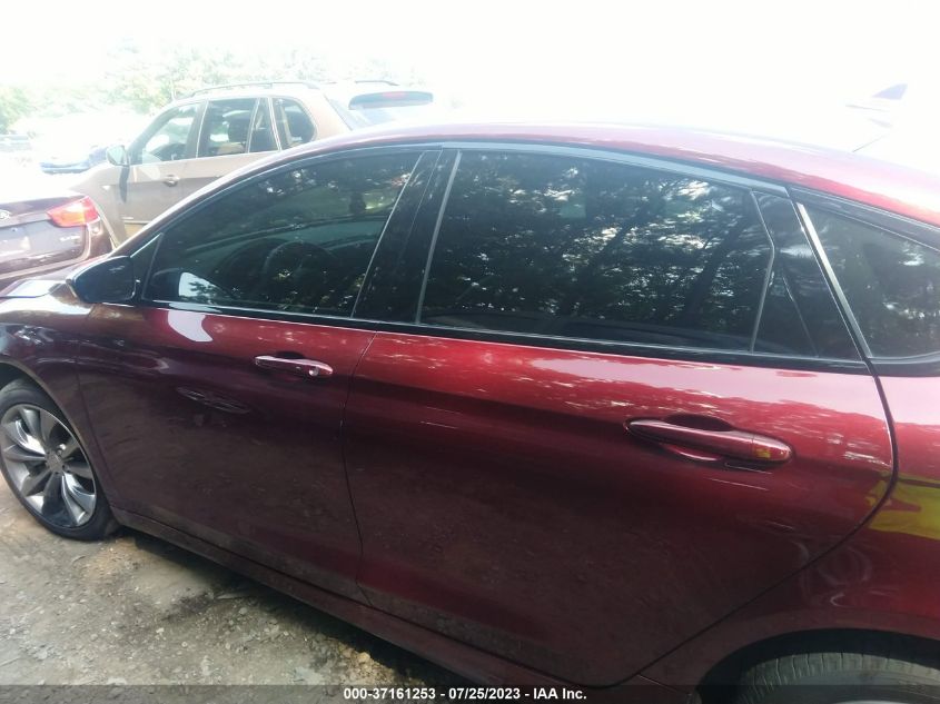 2016 CHRYSLER 200 S - 1C3CCCBG6GN109516