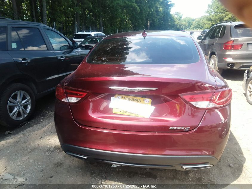 2016 CHRYSLER 200 S - 1C3CCCBG6GN109516