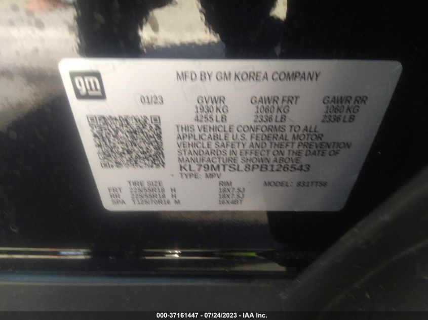 2023 CHEVROLET TRAILBLAZER RS - KL79MTSL8PB126543