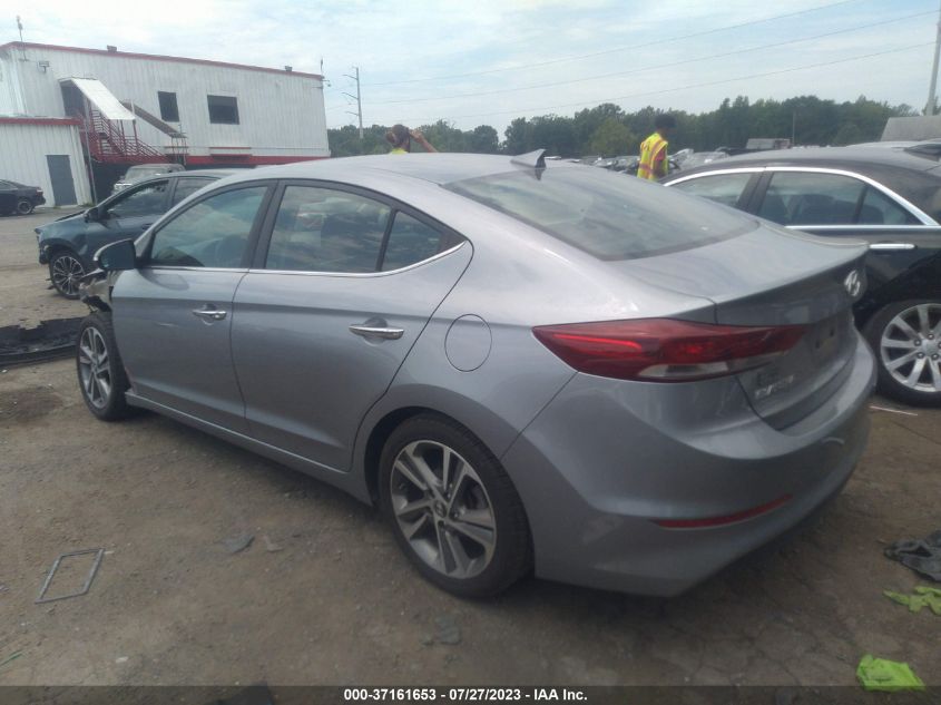 2017 HYUNDAI ELANTRA LIMITED - 5NPD84LF9HH091298