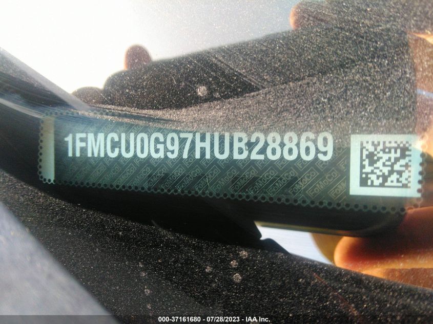 2017 FORD ESCAPE SE - 1FMCU0G97HUB28869