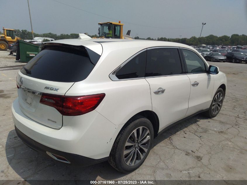 2016 ACURA MDX TECHNOLOGY - 5FRYD4H48GB042514