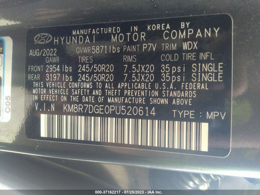 2023 HYUNDAI PALISADE CALLIGRAPHY - KM8R7DGE0PU520614