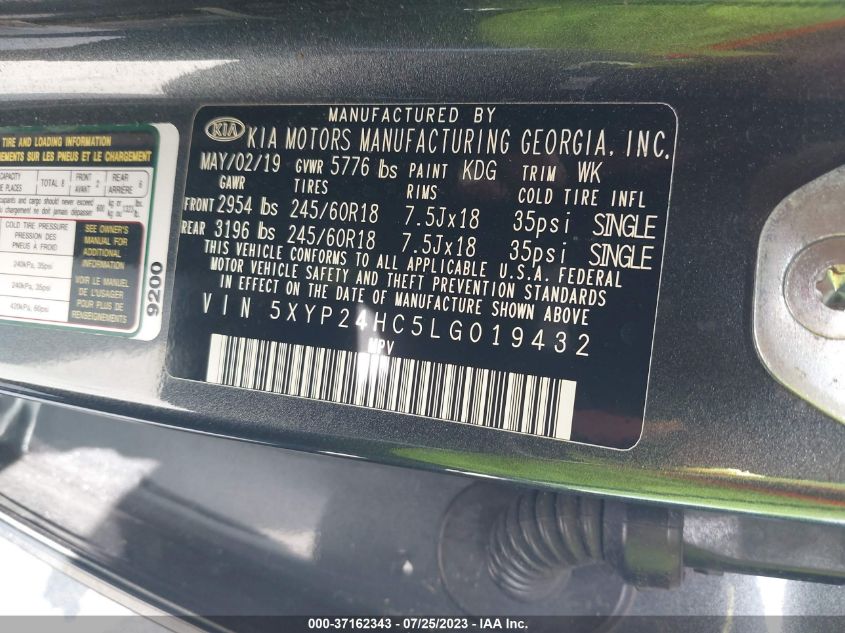 2020 KIA TELLURIDE LX - 5XYP24HC5LG019432