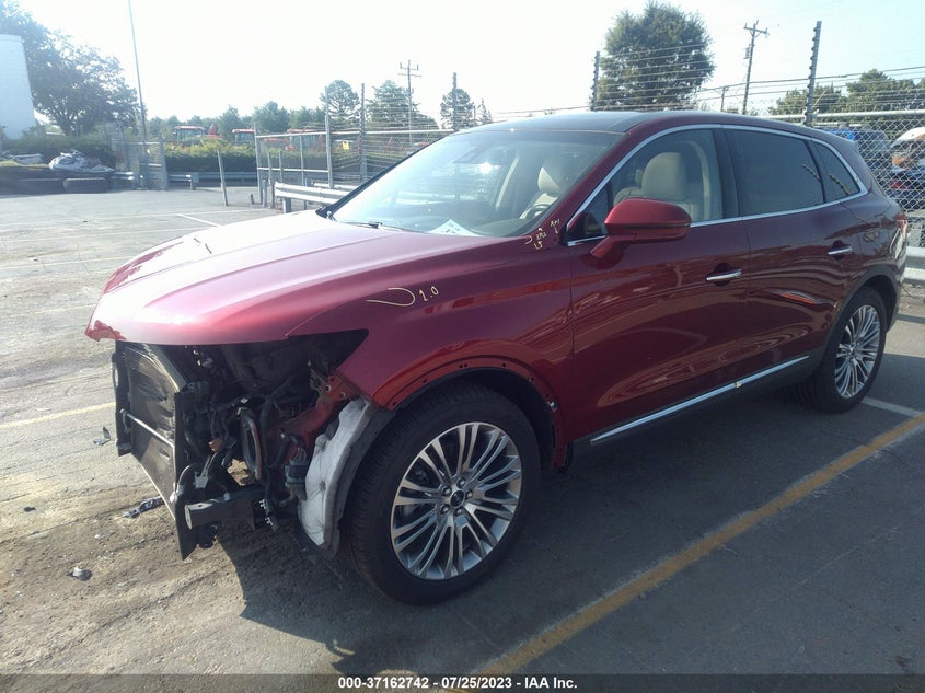 VIN 2LMPJ8LR0HBL12365 2017 LINCOLN MKX RESERVE