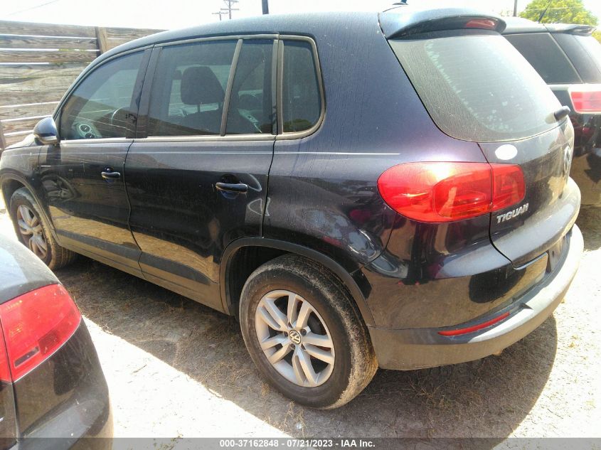 2013 VOLKSWAGEN TIGUAN S - WVGAV3AX8DW575190