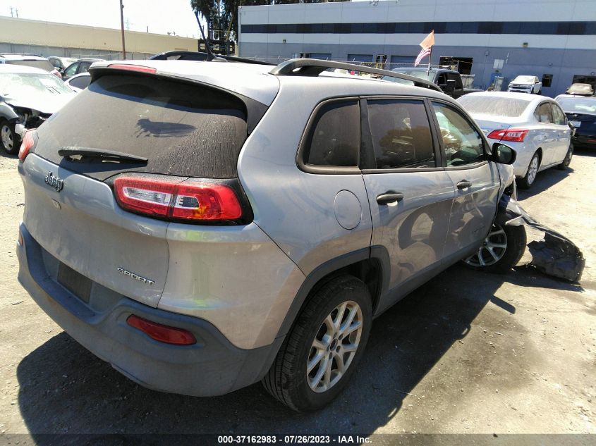 2016 JEEP CHEROKEE SPORT - 1C4PJLAB6GW178175