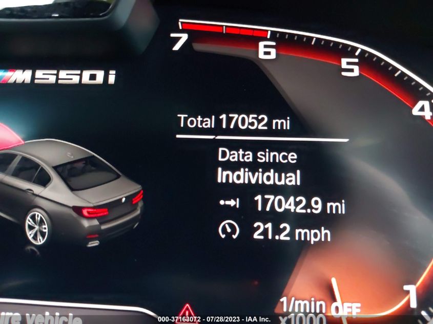 2021 BMW 5 SERIES M550I XDRIVE - WBA13BK02MCH44062