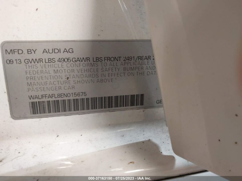 2014 AUDI A4 PREMIUM PLUS - WAUFFAFL8EN015675