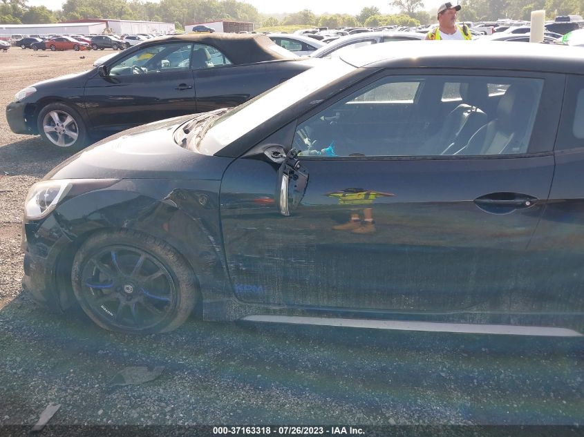 2014 HYUNDAI VELOSTER TURBO - KMHTC6AE0EU184952