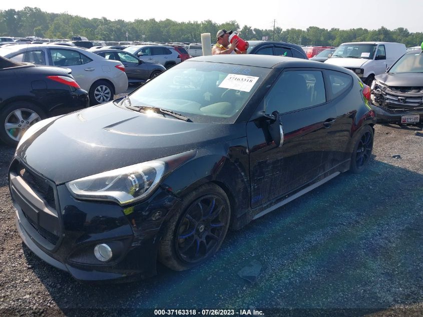 2014 HYUNDAI VELOSTER TURBO - KMHTC6AE0EU184952