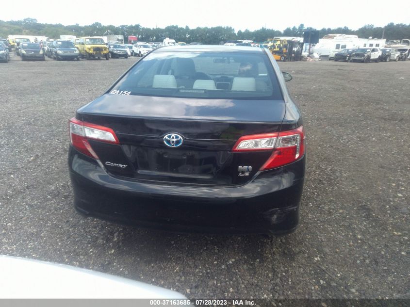 2014 TOYOTA CAMRY HYBRID - 4T1BD1FK0EU126849