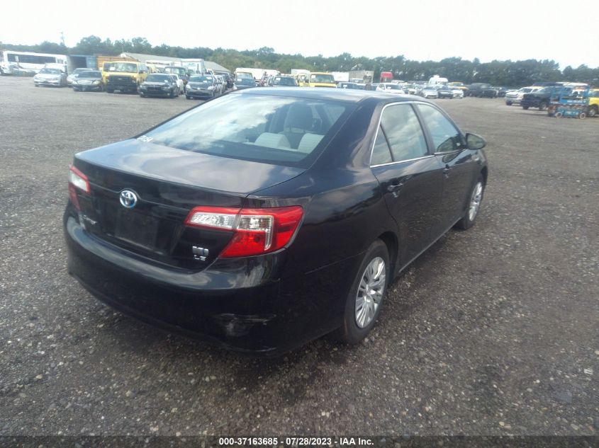 2014 TOYOTA CAMRY HYBRID - 4T1BD1FK0EU126849