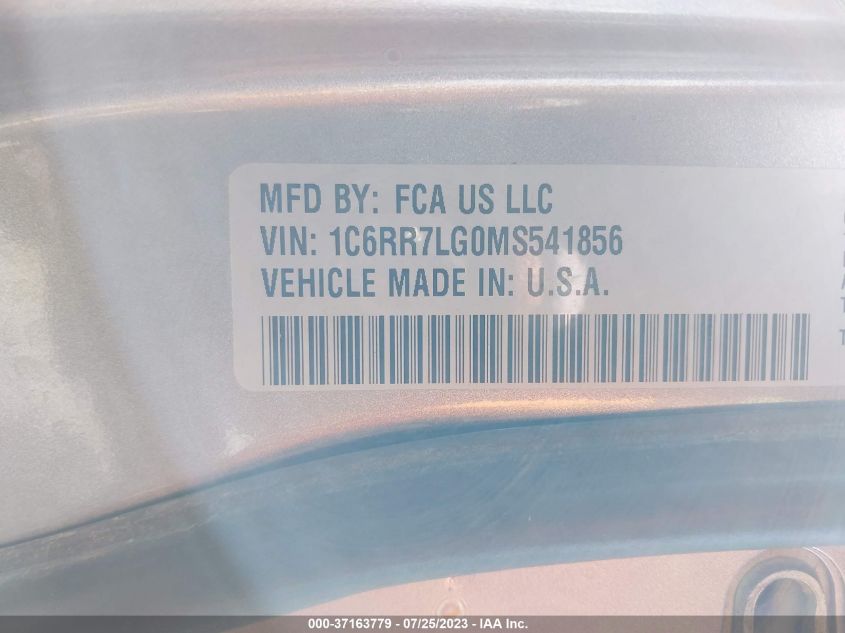 2021 RAM 1500 CLASSIC SLT - 1C6RR7LG0MS541856