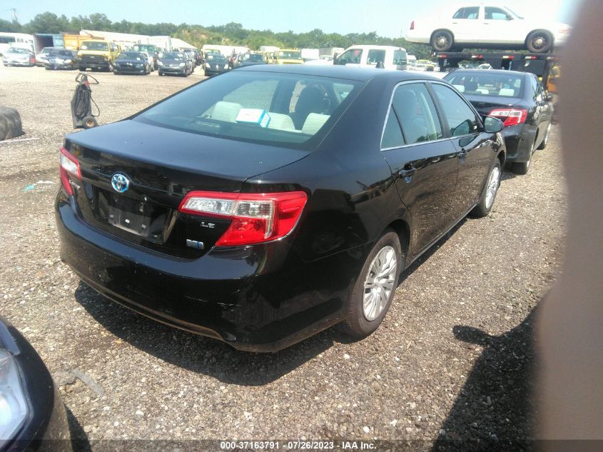 2014 TOYOTA CAMRY HYBRID LE/XLE/SE LIMITED EDITION - 4T1BD1FK7EU128050