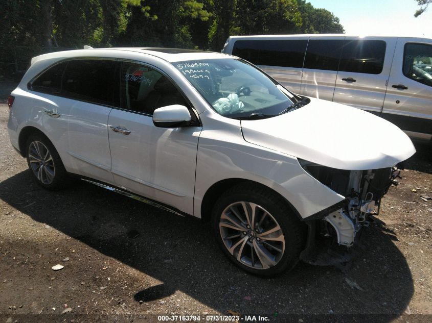2019 ACURA MDX W/TECHNOLOGY PKG - 5J8YD4H54KL024397
