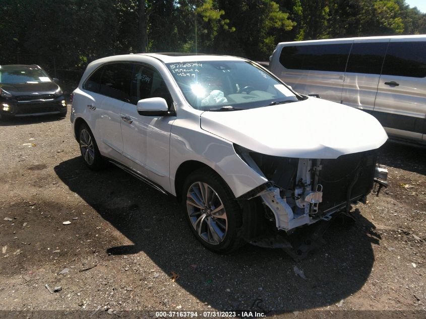 2019 ACURA MDX W/TECHNOLOGY PKG - 5J8YD4H54KL024397