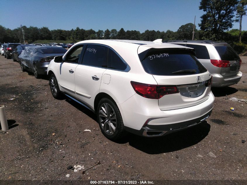 2019 ACURA MDX W/TECHNOLOGY PKG - 5J8YD4H54KL024397