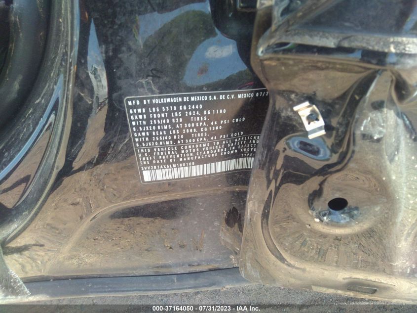 2020 VOLKSWAGEN TIGUAN SE/SEL/SE R-LINE BLACK - 3VV2B7AX5LM160109