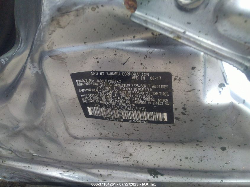 2018 SUBARU FORESTER PREMIUM - JF2SJAGC9JH402065