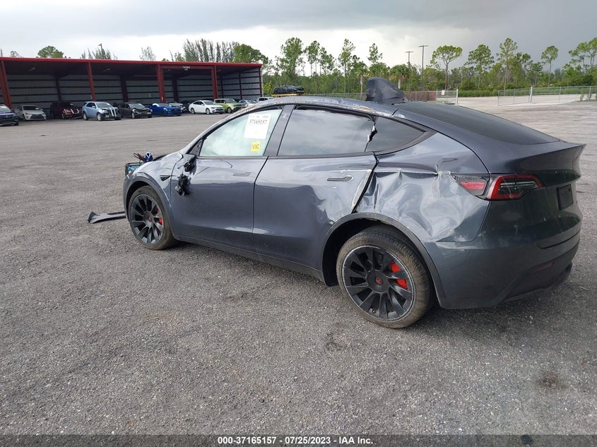 VIN 7SAYGDEE6NF459491 2022 TESLA MODEL Y
