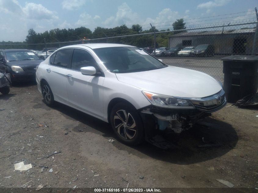2016 HONDA ACCORD SEDAN LX - 1HGCR2F36GA129706