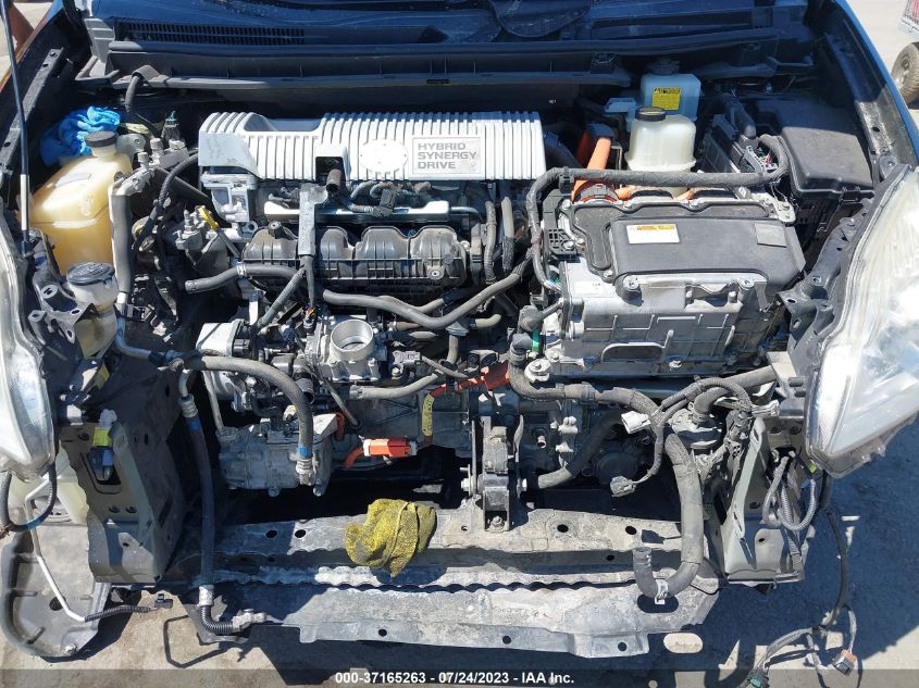 2013 TOYOTA PRIUS ONE/TWO/THREE/FOUR/FIVE - JTDKN3DU9D5601375