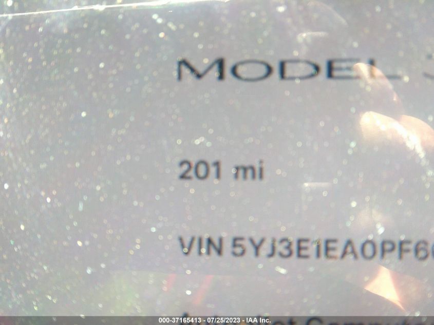 2023 TESLA MODEL 3 - 5YJ3E1EA0PF602432