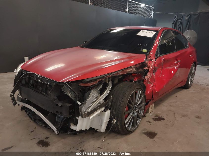 VIN JN1FV7AP2JM460404 2018 INFINITI Q50 RED SPORT 400