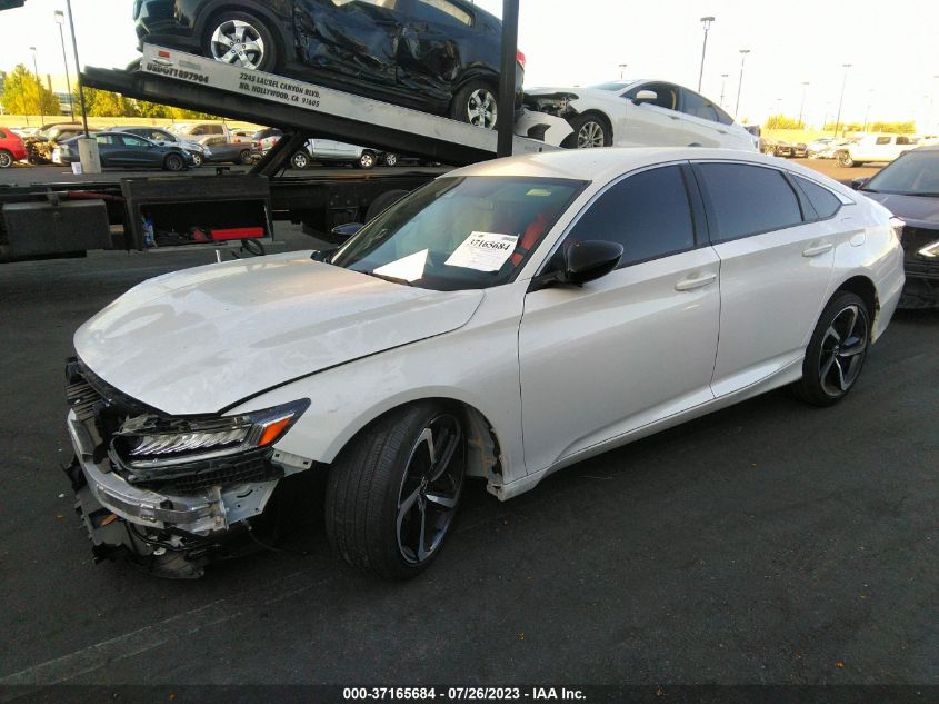 2022 HONDA ACCORD SEDAN SPORT - 1HGCV1F34NA016338